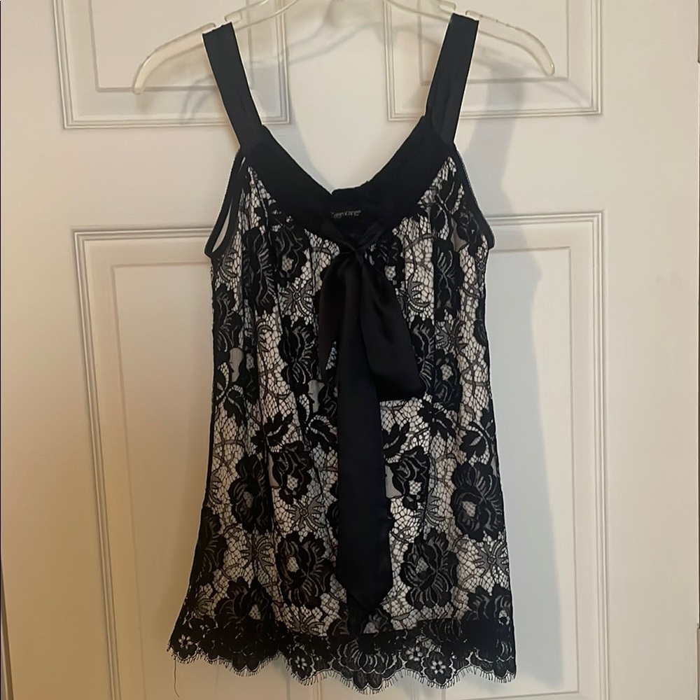 Elegant Black Lace Women's Top